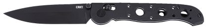CRKT M16-03XK M16 03XK EDC 3.57" Folding Spear Point Plain Black EDP D2 Steel Blade, Black Grivory Handle
