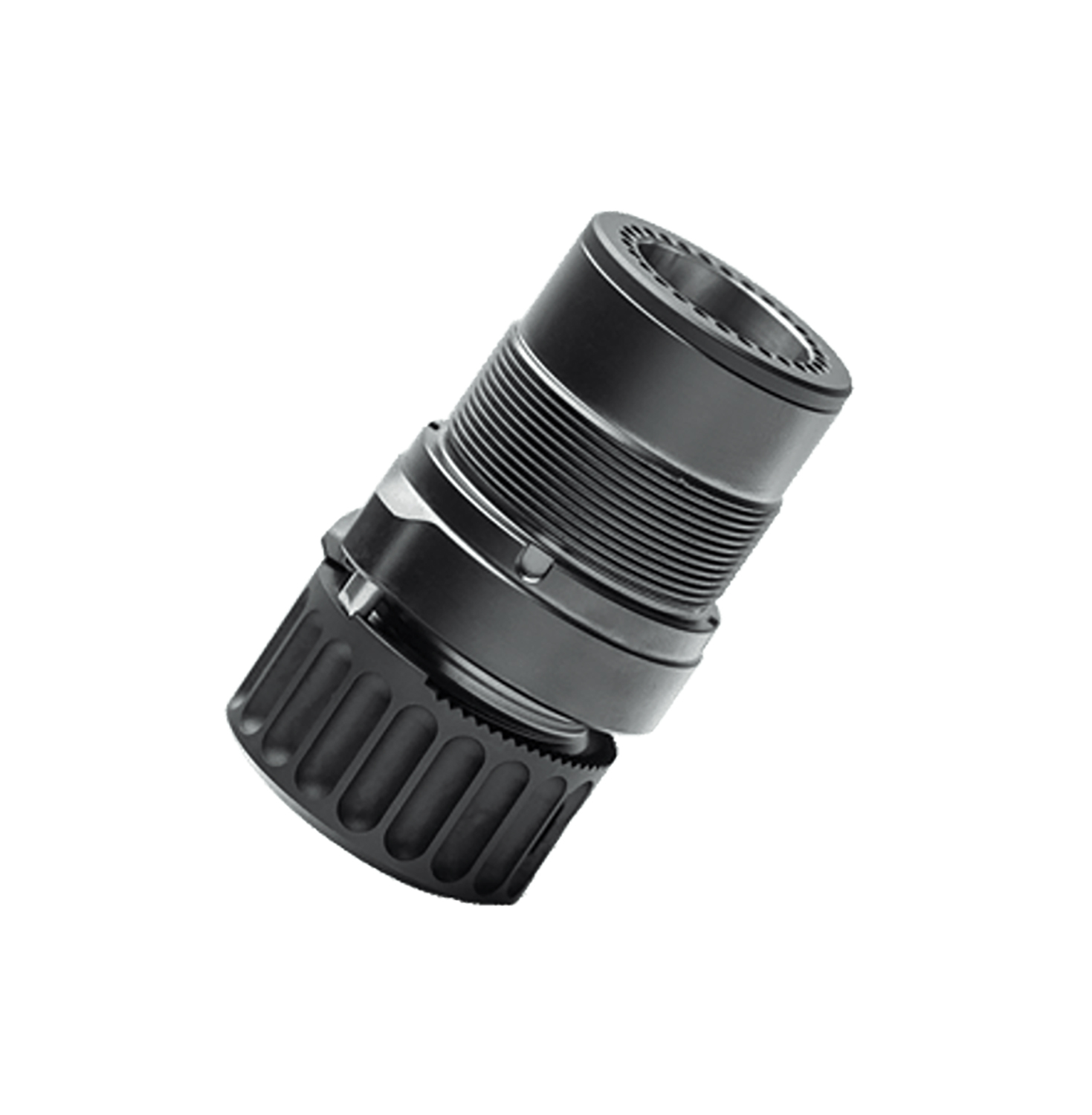 B&T Firearms SD-145490 HUB Adapter 5.56 Black Titanium/Stainless Steel
