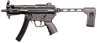 PTR  9KT BR 9mm Luger 30+1 5.16" Black Nitride 3-Lug Threaded Barrel, M-LOK Handguard, Black Nitride Aluminum Picatinny Rail Receiver, Brace, Black Polymer Grip
