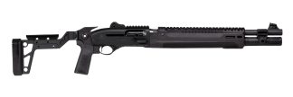 Langdon Tactical Tech LTT1301HBCFBLK Beretta 1301  3" 7+1 18.50" Black Heat Shield Barrel, Black Anodized Aluminum Receiver, Black Chisel Folding Synthetic Stock, Beretta Patrol Forend