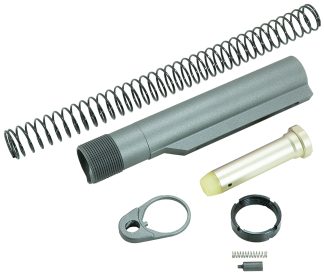 Timber Creek Outdoors ARBTKT Buffer Tube Kit  Tungsten AR-15/AR Style