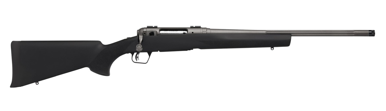 Savage Arms 33001 110 Trail Hunter Lite V2 Full Size 5.56 NATO 4+1 20" Black Fluted Threaded Barrel, Carbon Steel Drilled & Tapped Receiver, Black Hogue OverMolded Polymer Stock, Right Hand