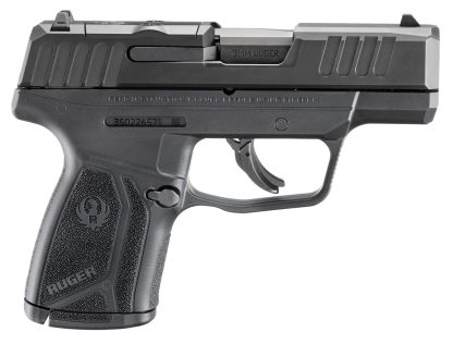 Ruger 3519 Max-9  Compact 9mm Luger 10+1 3.20" Black Nitride Alloy Steel Barrel & Optic Ready/Serrated Slide, Black Polymer Frame, Textured Grip, Shield RMSc/JPoint Footprint