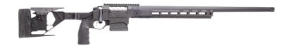 Seekins Precision 11710511F Havak Hit Pro M3 22 Creedmoor 24" Black Heavy Contour Threaded Barrel, Black Armorer Anodized Aluminum Receiver w/Picatinny Rail, Arca Rail Forend, Adjustable Folding Black