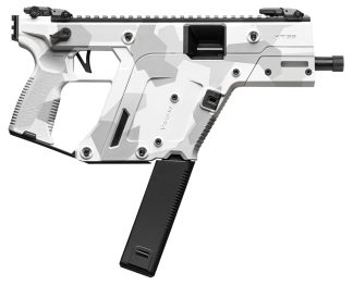 Kriss USA KV453PAD00 Vector SDP Gen3 45 ACP 30+1 5.50" Black Nitride Threaded Barrel, Arctic Delta Cerakote Receiver w/Picatinny Rail, Rear Picatinny Rail, M-LOK Handguard, White Polymer Grip