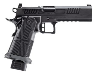 Alpha Foxtrot AA47X1EID-XDBK19 AF1911 Romulus 9mm Luger 20+1 17+1 5" Black DLC Stainless Steel Bull Barrel, Optic Ready/Serrated Slide & Frame w/Beavertail & Picatinny Rail, Aluminum Grip, RMSc/RMR Fo