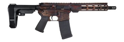 Shark Coast Tactical SCC07275RUST-P Rust 5.56 NATO 30+1 10.50" Black Nitride Threaded Barrel, Aluminum Receiver w/Picatinny Rail, M-LOK Handguard, Polymer SB Tactical SBA3 Brace, Magpul MOE Grip, Righ