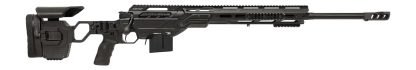 Cadex Inc CDXMCKRKN33827BR30I2D3 CDX-MC Kraken 338 Lapua Mag 5+1 27" Black DLC Match Grade Threaded Barrel, Black DLC Receiver w/Picatinny Rail, M-LOK Handguard, Black Adjustable Folding Buttstock, Bl
