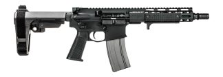 Griffin Armament MK2PSD30095P-W MK2 PSD 300 Blackout 9.50" Threaded Barrel, Black Anodized Aluminum Receiver w/Picatinny Rail, M-LOK Handguard, Black Polymer SBA3 Brace, Black A3 Grip, Ambidextrous