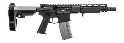 Griffin Armament MK2PSD30095P-W MK2 PSD 300 Blackout 9.50" Threaded Barrel, Black Anodized Aluminum Receiver w/Picatinny Rail, M-LOK Handguard, Black Polymer SBA3 Brace, Black A3 Grip, Ambidextrous