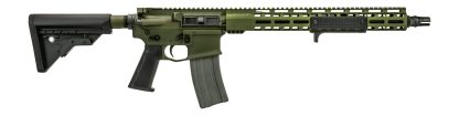 Griffin Armament MK2RECCEWHG-W MK2 RECCE 223 Wylde 30+1 16.10" Black Anodized Barrel, Warhawk Green Anodized Aluminum Receiver w/Picatinny Rail, M-LOK Handguard, Griffin Extreme Condition Black Polyme