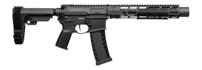 CMMG 94A68CD-AB Zeroed Banshee Mk4 9mm Luger 33+1 6.50" Black Nitride Threaded Barrel, Black Armor Cerakote Aluminum Receiver w/Picatinny Rail, M-LOK Handguard, Black Polymer CMMG RipBrace, CMMG Zeroe
