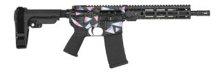 Shark Coast Tactical SCC07237MIA-P Miami  5.56 NATO 30+1 10.50" Black Nitride Threaded Barrel, Aluminum Receiver w/Picatinny Rail, M-LOK Handguard, Polymer SB Tactical SBA3 Brace, Polymer Grip