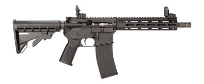 Tippmann Arms A101174 M4-22 Elite SBR 22 LR 25+1 11" Black Parkerized Threaded Barrel, Matte Black Aluminum Receiver w/Picatinny Rail, M-LOK Handguard, Adjustable Black Polymer Stock, Black Gen2 Grip