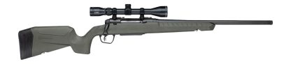 Savage Arms 33164 Axis 2 XP w/Optic 7mm-08  Rem 4+1 20" Matte Black Carbon Steel Threaded Barrel, Drilled & Tapped Receiver, OD Green Synthetic Fixed w/Pistol Grip Stock, 3-9x40mm Duplex Scope, Right