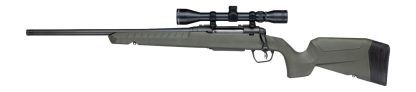 Savage Arms 33187 Axis 2 XP 6.5 Creedmoor 4+1 20" Matte Black Carbon Steel Threaded Barrel & Drilled & Tapped Receiver, OD Green Synthetic Fixed w/Pistol Grip Stock, 3-9x40mm Duplex Scope, Left Hand