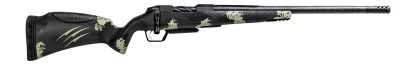 Fierce Firearms ROGSCMX22CM18BF Carbon Mini Rogue XP 22 Creedmoor 3+1 18" Carbon Fiber Match Grade Barrel, Black DLC Stainless Steel Drilled & Tapped Receiver, Forest Camo Push Button Adj Cheek Piece