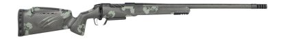Fierce Firearms RIVSCX25CM22BF Carbon Rival XP 2.0 25 Creedmoor 3+1 22" Carbon Fiber Match Grade Barrel, Black Cerakote Stainless Steel Drilled & Tapped Receiver, Forest Camo Push Button Adj Cheek Pie