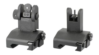 JE MACHINE TS-PS7B FLIP UP F/R SIGHTS POLY