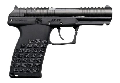 Kel-Tec PR57BLK10 PR-5.7 Compact 5.7x28mm 10+1 4.64" Stainless Rotary Barrel, Black Oxide Steel Optic Ready/Serrated Slide, Black Polymer Frame w/Accessory Rail, Textured Grip