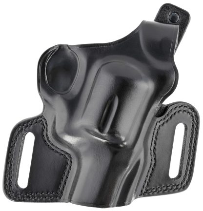 Galco SIL126B Silhouette  OWB Black Leather Belt Slide Fits S&W N Frame Fits 2-4" Barrel Right Hand
