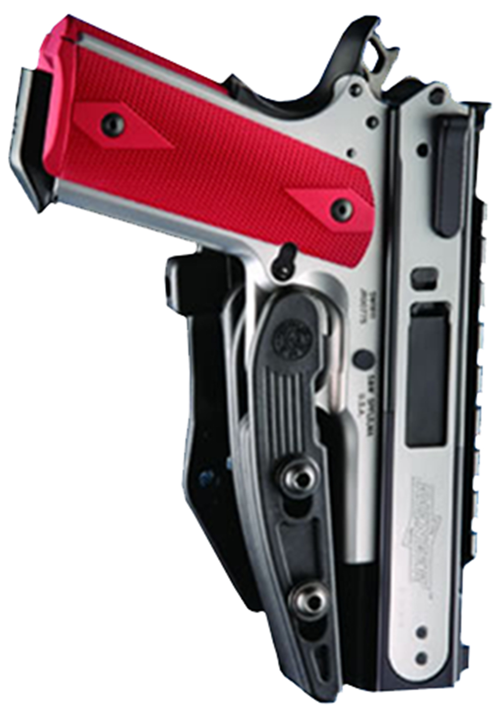 Hogue 00500 PowerSpeed OWB Black Polymer Belt Clip Fits Semi-Auto Ambidextrous