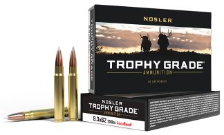 Nosler 48634 Trophy Grade  9.3mmx62Mauser 250gr Nosler AccuBond 20 Per Box/10 Case