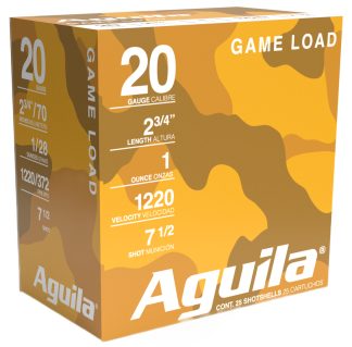 AGU TARGET LOAD 20GA 2.75 1OZ #7.5 25/10