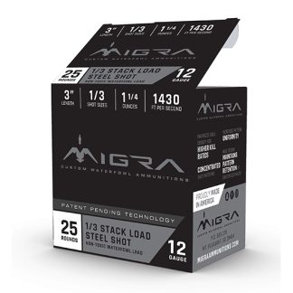 MIGRA STAXD STEEL 12GA 3 1.25OZ #1-3 25/10