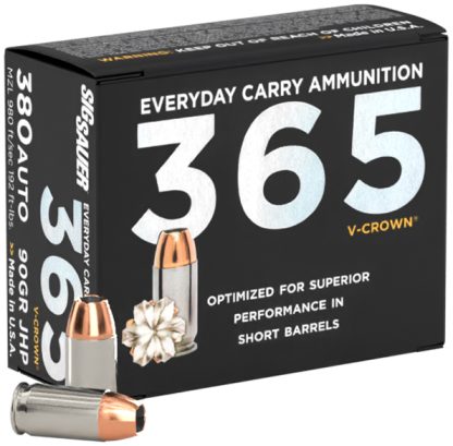 SIG AMMO 380ACP 90GR ELITE V-CROWN JHP 20/10