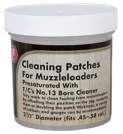 TC PRESATURATED CLEANING PATCHES N.13 BORE 100CT