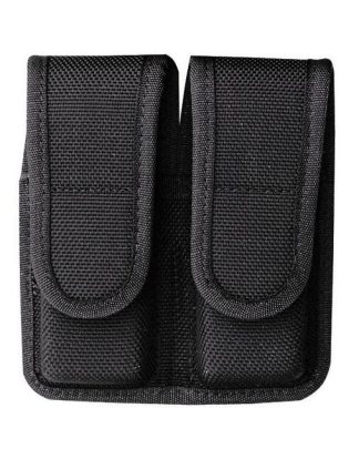 Bianchi Model 7302H AccuMold Double Magazine Pouch Colt Government .380 Hook and Loop Black