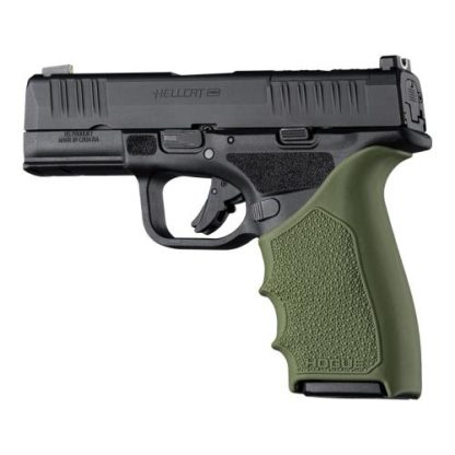 Hogue HandAll Beaver Tail Handgun Grip Sleeve Springfield Armory Hellcat Pro OD Green