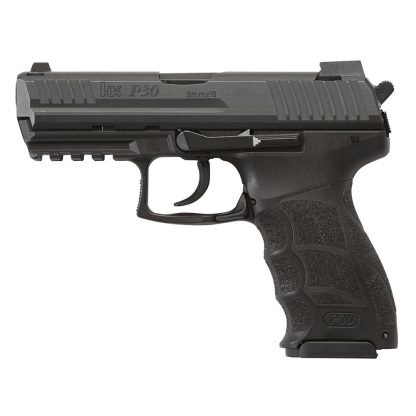 H&K P30 Handgun 9mm Luger 17(1)&20(1)rd Magazines 3.85" Barrel DA/SA V3 Rear Decocking Button