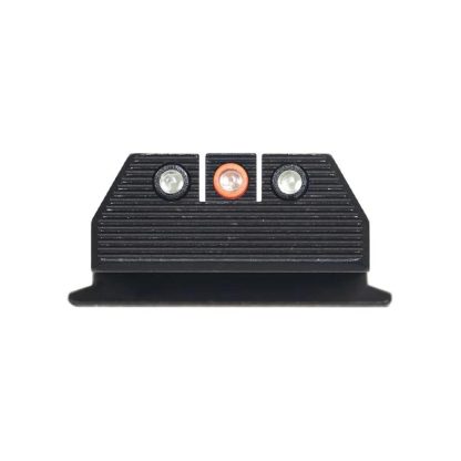 Night Fision Optics Ready Stealth Night Sight Set Orange Front Black Back for S&W M&P 9 Shield Plus