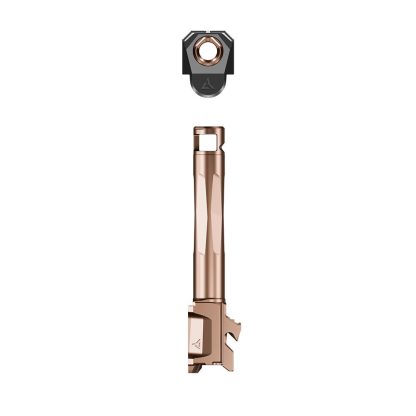 Radian Weapons Afterburner and Ramjet Combo Ported Barrel and Compensator for Glock Gen 6 19/45 Bronze