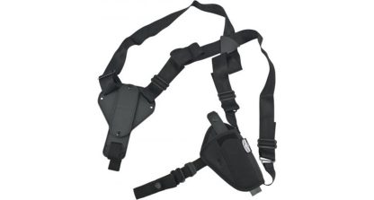 Uncle Mike's Plain Black Nylon Shoulder Holster 8700 AM#0