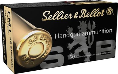 Sellier & Bellot Pistol & Revolver Ammo .38 Special 158 gr FMJ 50/ct