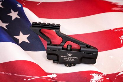 Midwest Industries AKG2 Scope Mount, AK-47/74, Mini Rail Top, Black, MI-AKSMG2-MR