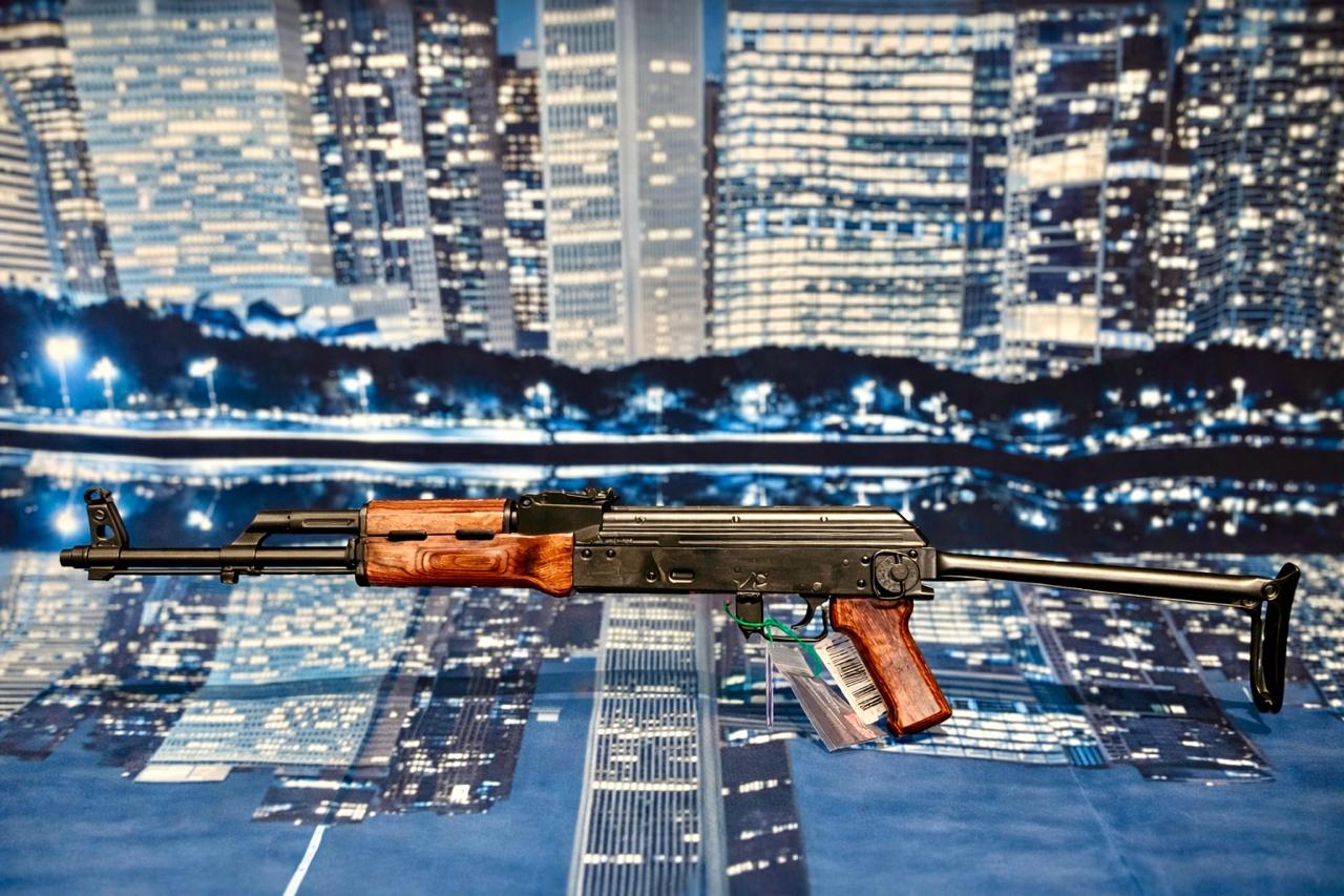 PSA AK-47 GF3 Forged Under Folding Rifle, Nutmeg Wood