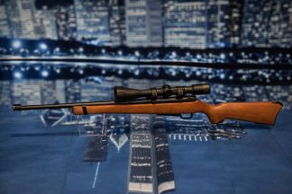 Ruger 10/22 Carbine .22 LR & Viridian EON 3-9x40mm Scope,10+1 Capacity, 18.50" Barrel, Hardwood Satin Stock