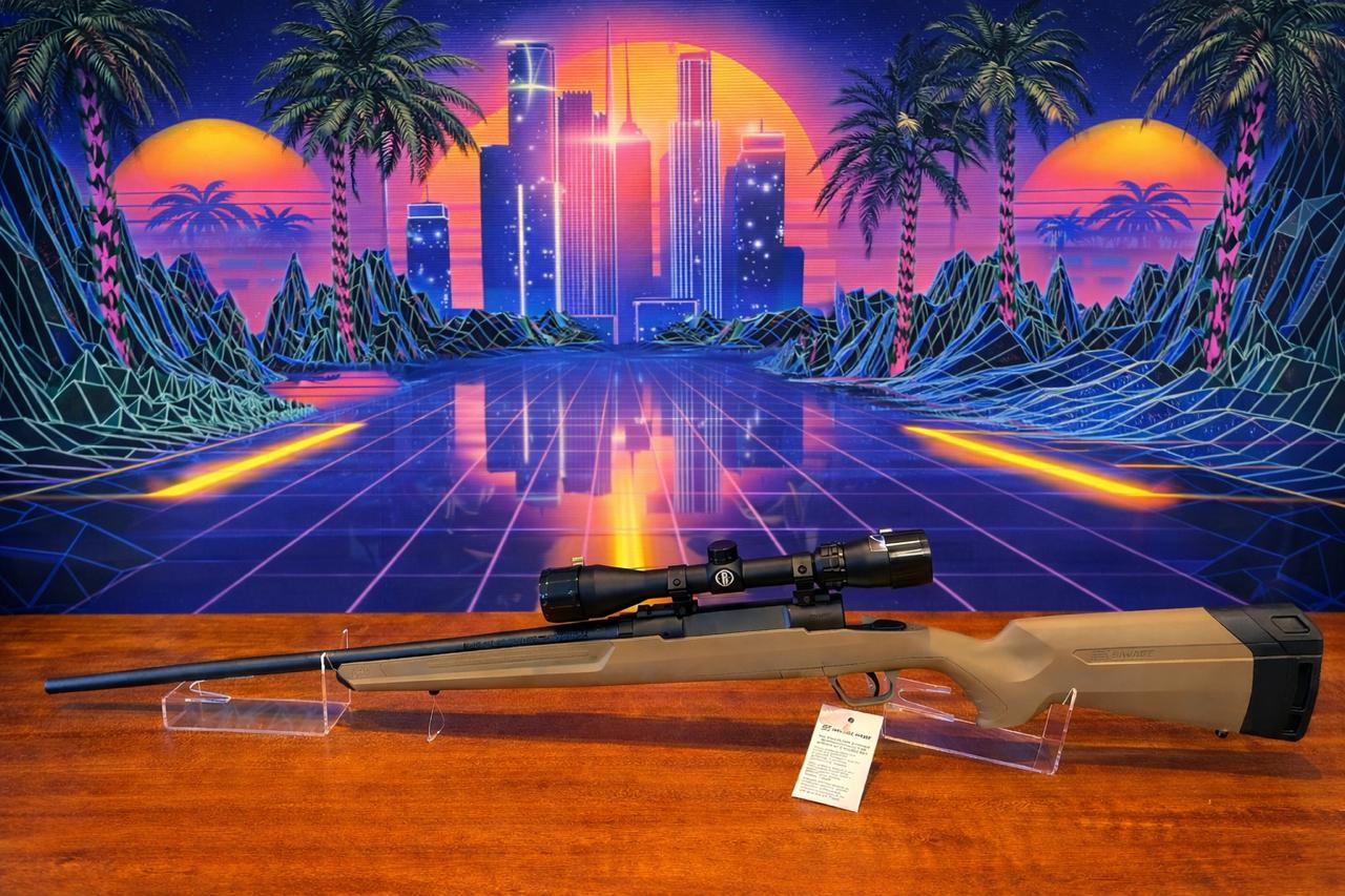 Savage Axis II XP .308 Winchester & Bushnell Banner 3-9x40mm Scope, 4+1 Capacity, 22" Barrel, Flat Dark Earth Stock - Image 2