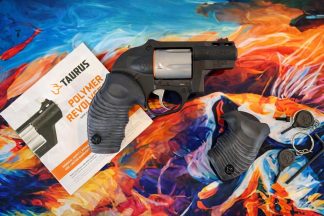 Taurus 605 .357 Magnum, 2" Barrel, 5 rounds, Black Rubber Grip, Blued & Stainless