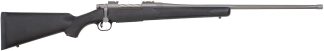 Mossberg 28135 Patriot  Full Size 300 Win Mag 3+1 24" Stainless Cerakote Fluted Barrel, Stainless Cerakote Receiver Drilled & Tapped, Black Fixed Synthetic Stock, Right Hand