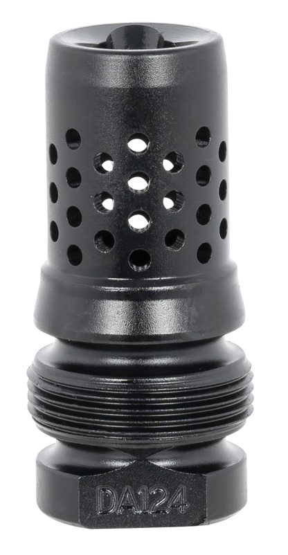 Dead Air DA124 Xeno Muzzle Brake Black Nitride 4140 Steel with 5/8"-24 tpi Threads