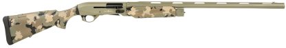 Silver Eagle Arms A21228OS3 Alpha 2 12 Gauge 3" 4+1 28" Green Cerakote Chrome Lined Vent Rib Barrel & Steel Receiver, Old School Camo Synthetic Fixed Stock