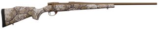 Weatherby VAP7MMPR4T Vanguard Badlands 7mm PRC 3+1 24" Burnt Bronze Cerakote #2 Threaded Barrel, Drilled & Tapped Steel Receiver, Badlands Approach Camo Monte Carlo w/Raised Comb Synthetic Stock