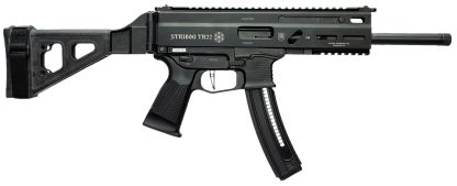 Grand Power 197892004817 TR22 Stribog 22 LR 25+1 10" Black Threaded Barrel, Black Hardcoat Anodize Receiver w/Picatinny Rail, Black SB Tactical Brace, Black Polymer Grip, Ambidextrous