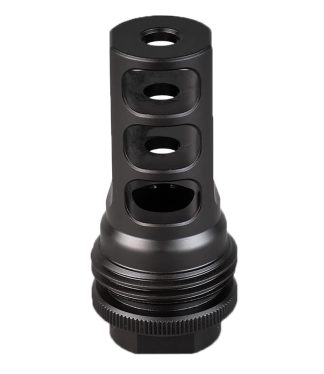 SilencerCo AC4766 ASR Muzzle Brake Black Nitride 9/16x24 RH Threads 9mm