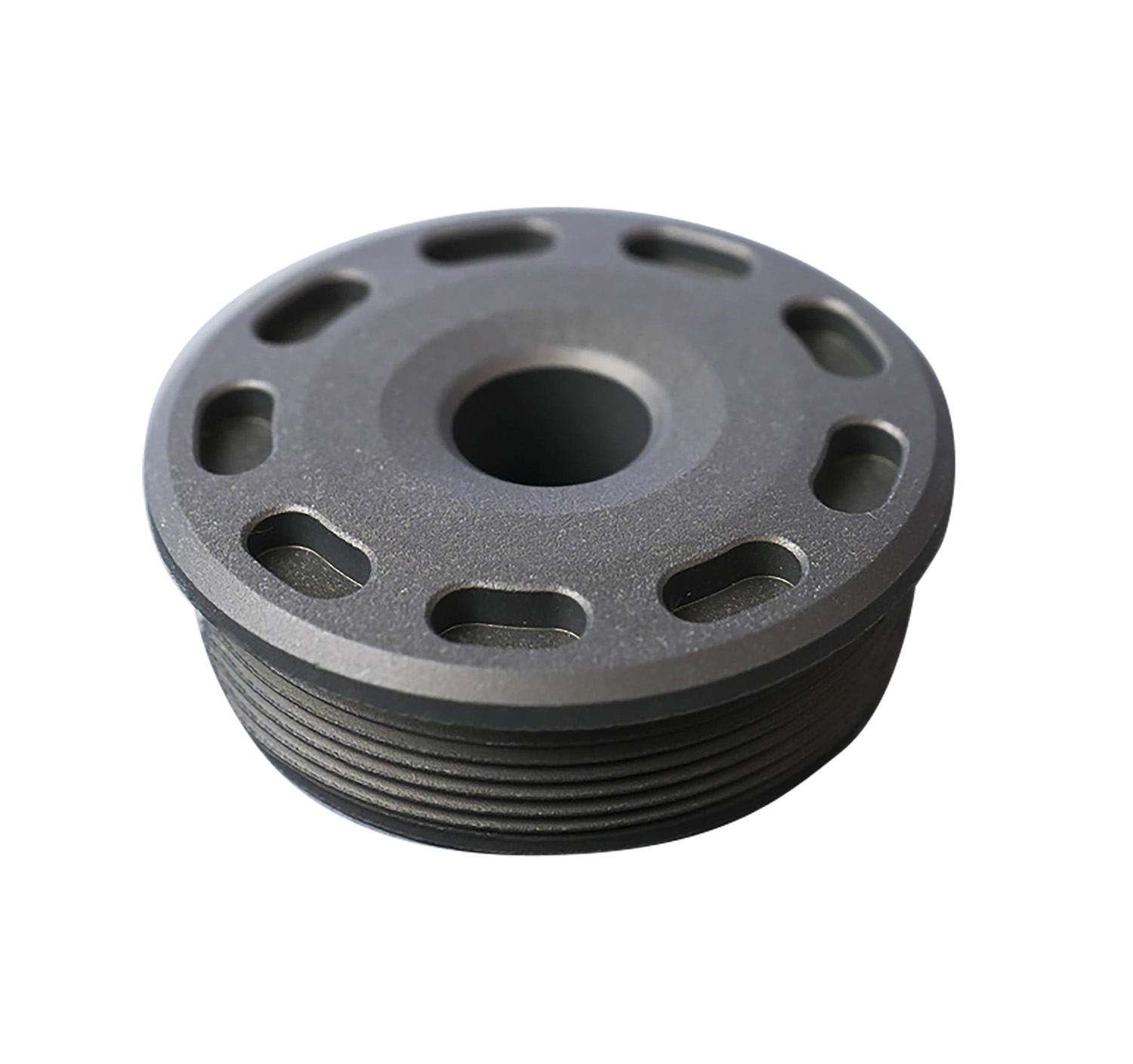 SilencerCo AC5390 Bravo Front Cap 30 Cal Fits Titanium Matte Black